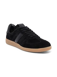 T-Bar Leather & Suede Low-Top Sneakers