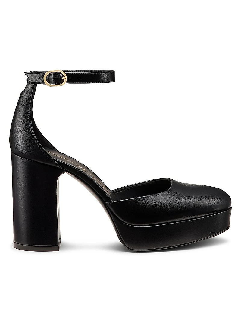 Dayna 90MM Leather Platform Sandals