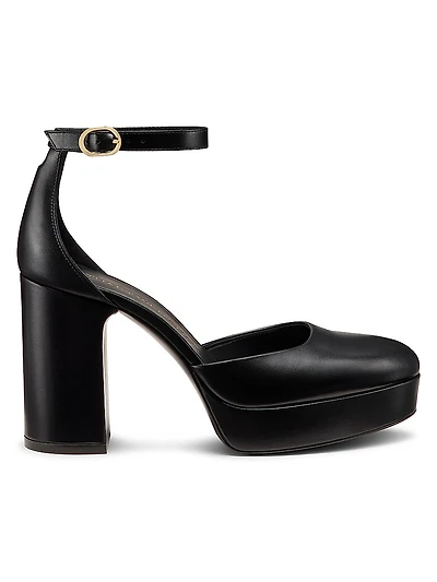 Dayna 90MM Leather Platform Sandals