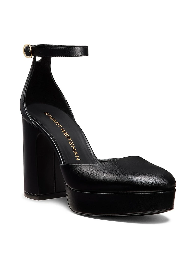 Dayna 90MM Leather Platform Sandals