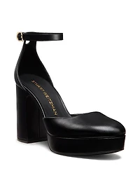 Dayna 90MM Leather Platform Sandals