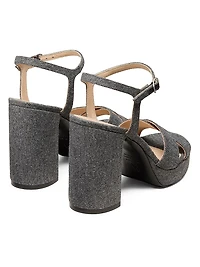 Dayna 90MM Block Heel Platform Sandals