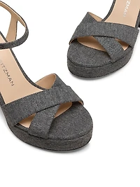 Dayna 90MM Block Heel Platform Sandals