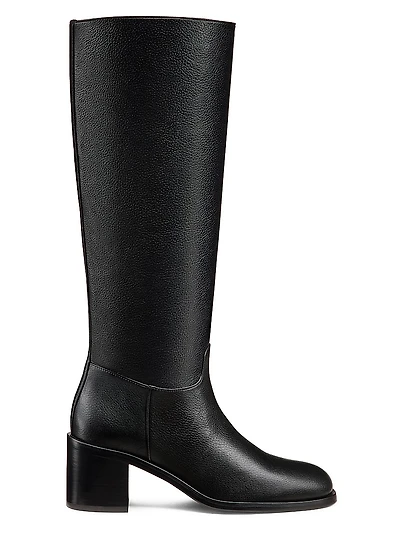 Finn 55MM Leather Knee-High Boots