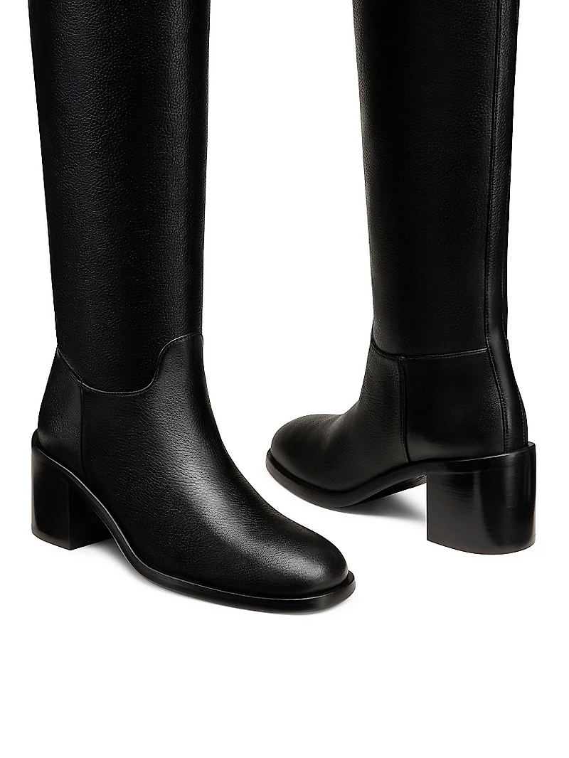 Finn 55MM Leather Knee-High Boots