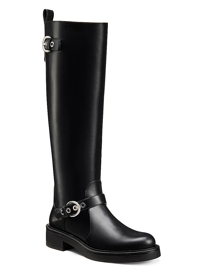 Chrystie 20MM Leather Knee-High Boots