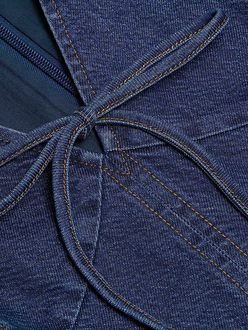 Nova Denim Fit-and-Flare Minidress