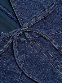 Nova Denim Fit-and-Flare Minidress