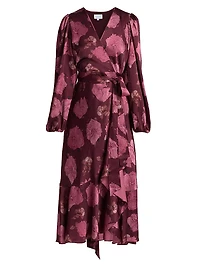 Blaire Floral A-Line Midi-Dress