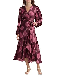 Blaire Floral A-Line Midi-Dress