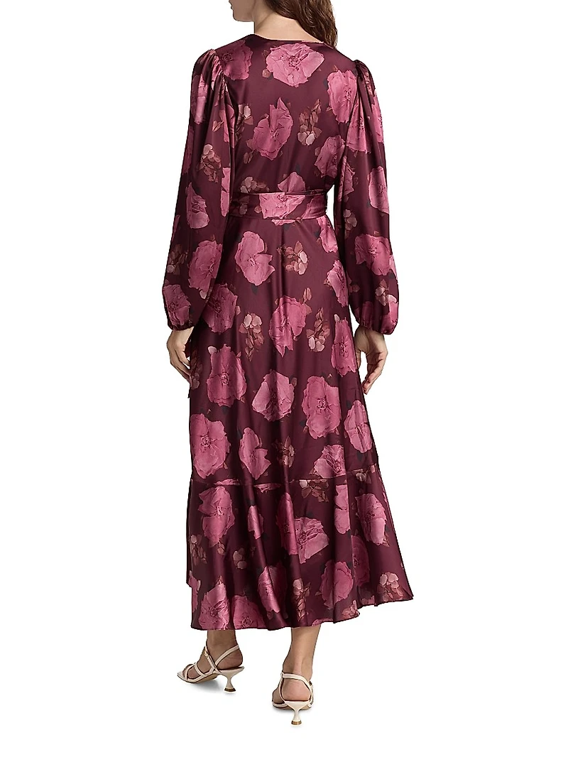 Blaire Floral A-Line Midi-Dress