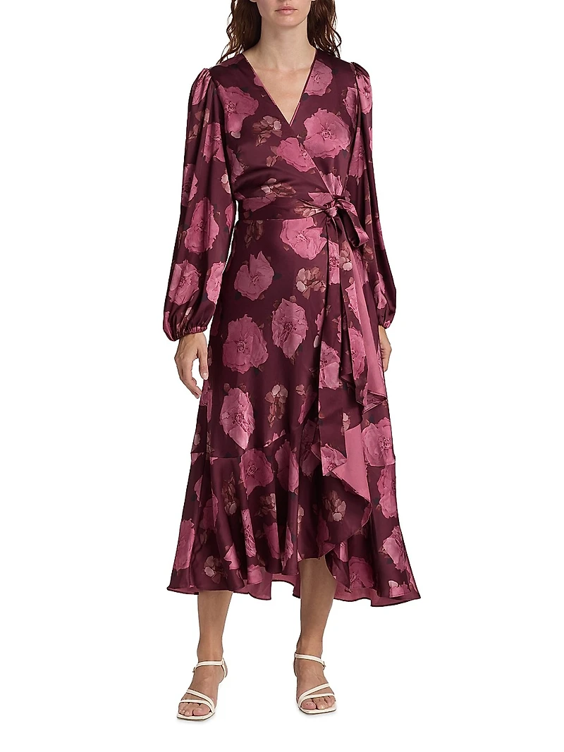 Blaire Floral A-Line Midi-Dress