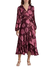 Blaire Floral A-Line Midi-Dress