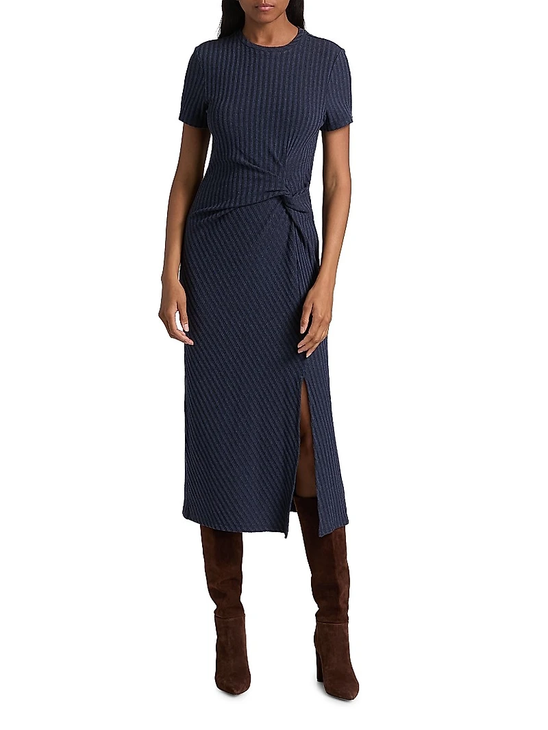 Flint Ribbed Midi-Dress