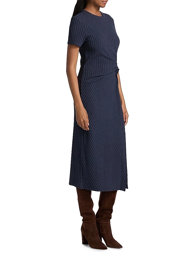 Flint Ribbed Midi-Dress