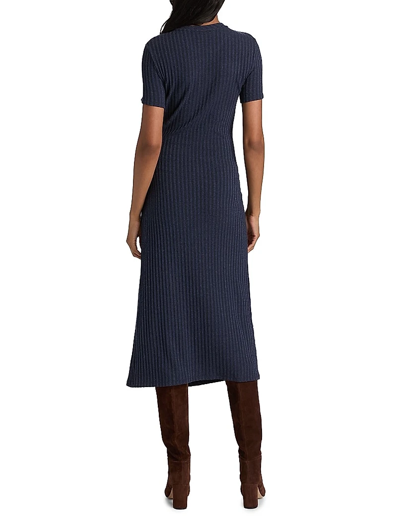 Flint Ribbed Midi-Dress