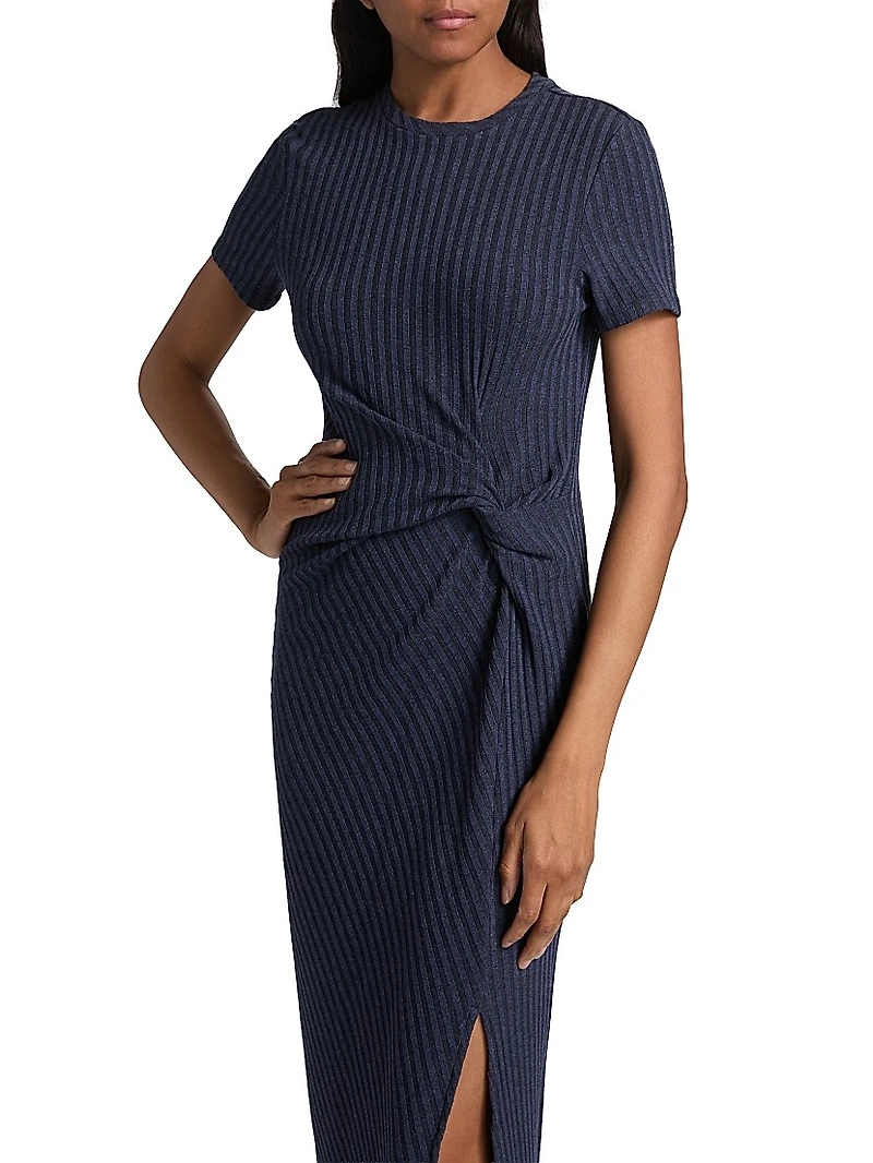 Flint Ribbed Midi-Dress