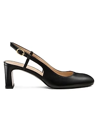Babette 60MM Leather Slingback Pumps