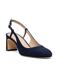 Babette 60MM Suede Slingback Pumps
