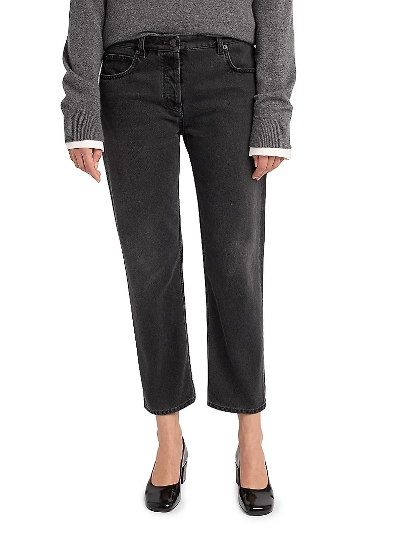 Riaco Straight-Leg Ankle Jeans