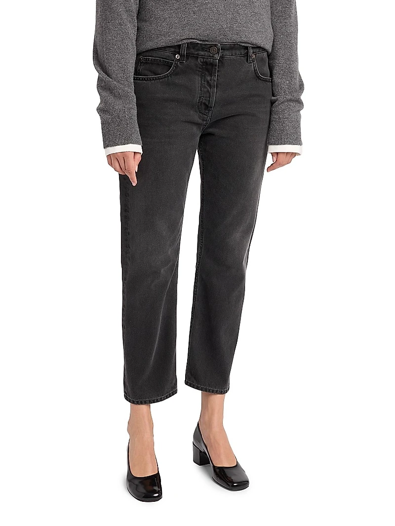 Riaco Straight-Leg Ankle Jeans