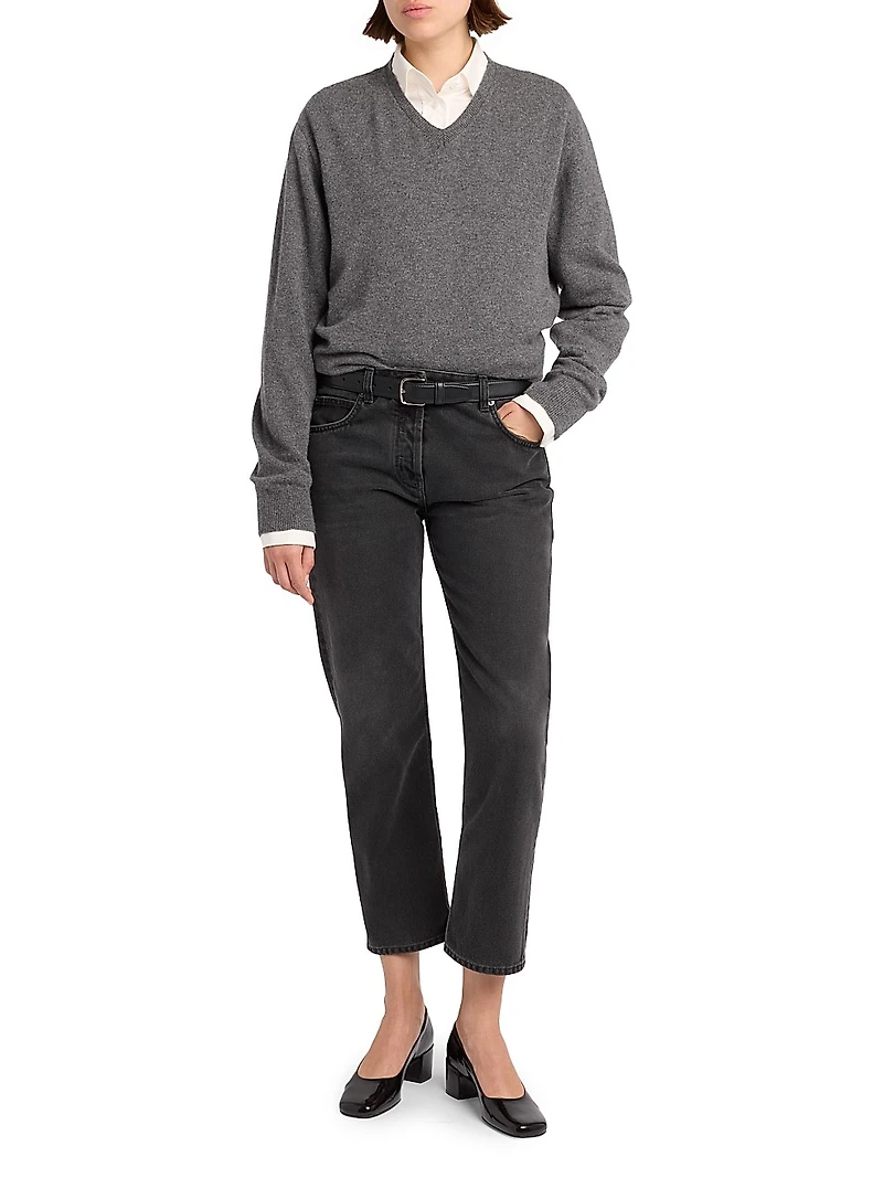 Riaco Straight-Leg Ankle Jeans