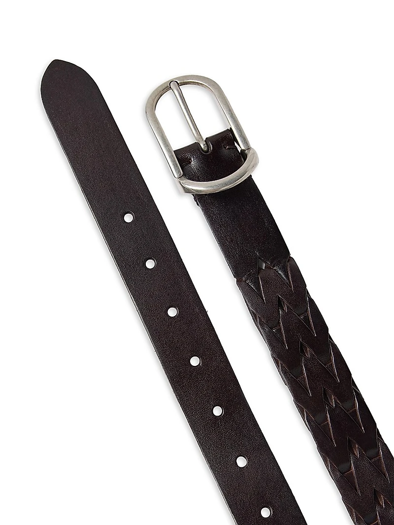 Braided Leather Belt