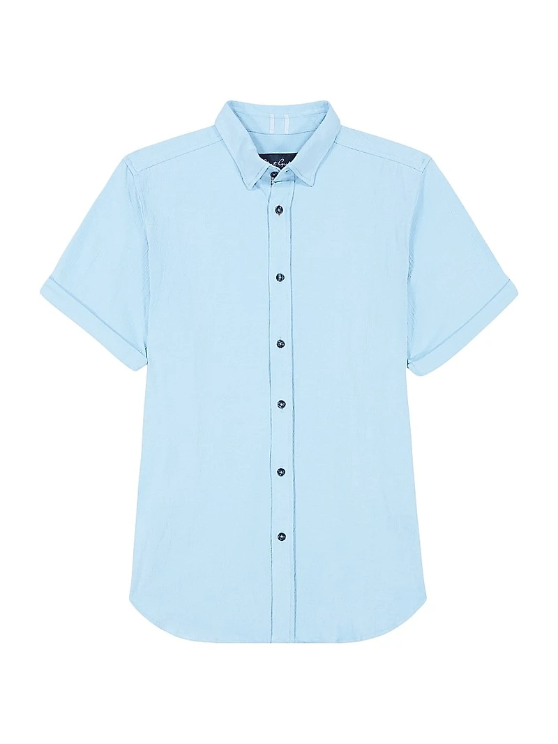 Hammond Cotton-Blend Knit Shirt