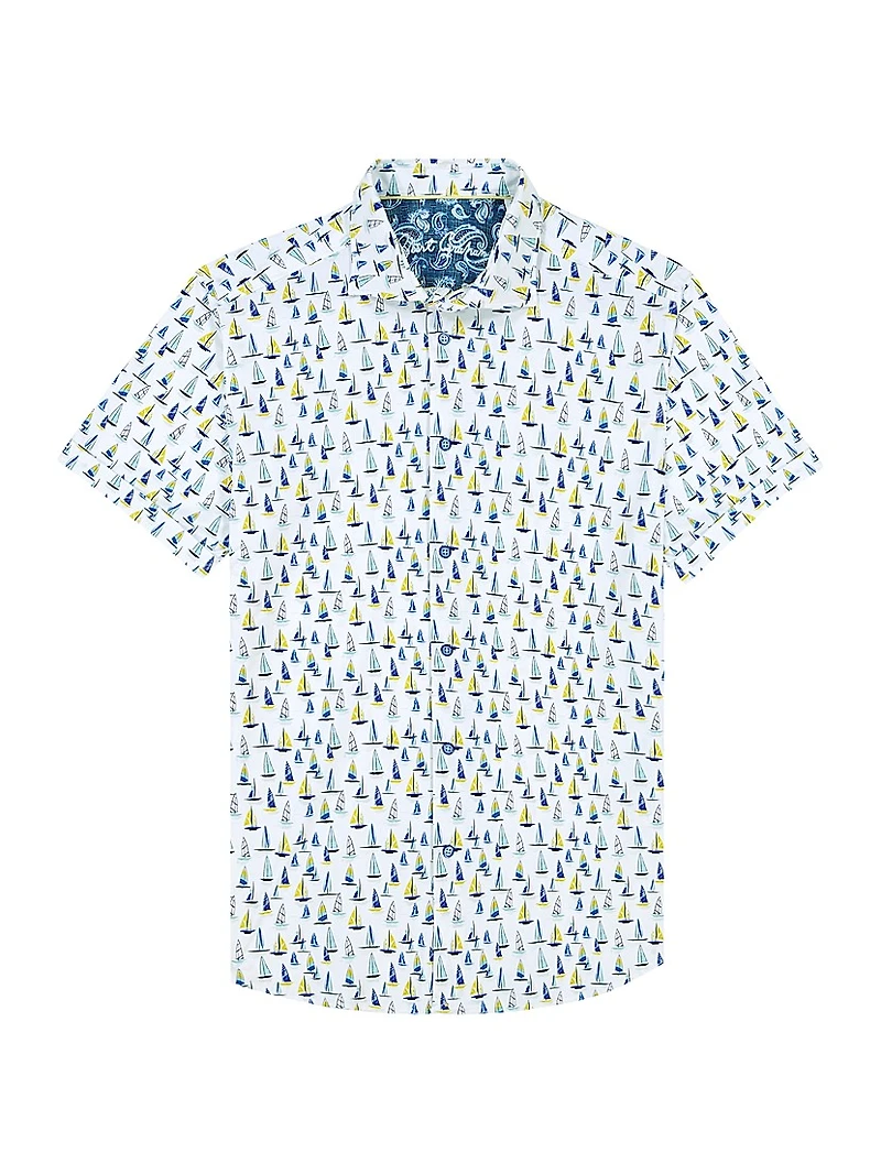 Trans Pacific Graphic Knit Shirt