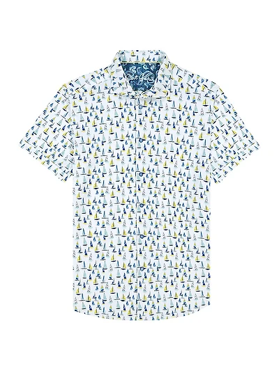 Trans Pacific Graphic Knit Shirt