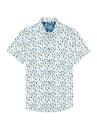Trans Pacific Graphic Knit Shirt
