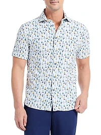 Trans Pacific Graphic Knit Shirt