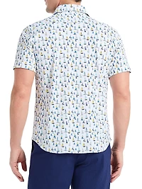 Trans Pacific Graphic Knit Shirt