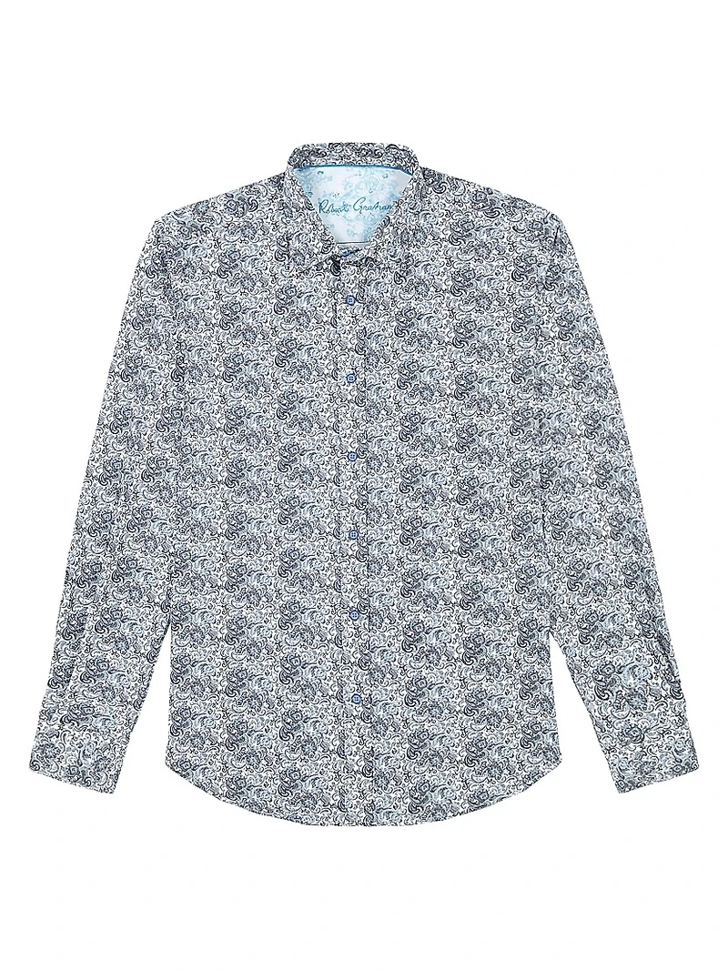 Fitzgerald Paisley Stretch-Cotton Shirt