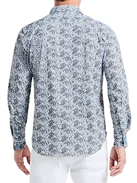 Fitzgerald Paisley Stretch-Cotton Shirt