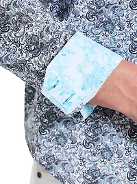 Fitzgerald Paisley Stretch-Cotton Shirt