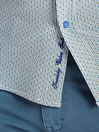 Caveda Abstract Stretch-Cotton Shirt