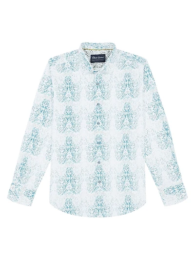 Fuerteventura Abstract Stretch-Cotton Shirt