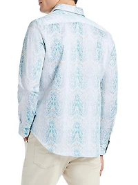 Fuerteventura Abstract Stretch-Cotton Shirt