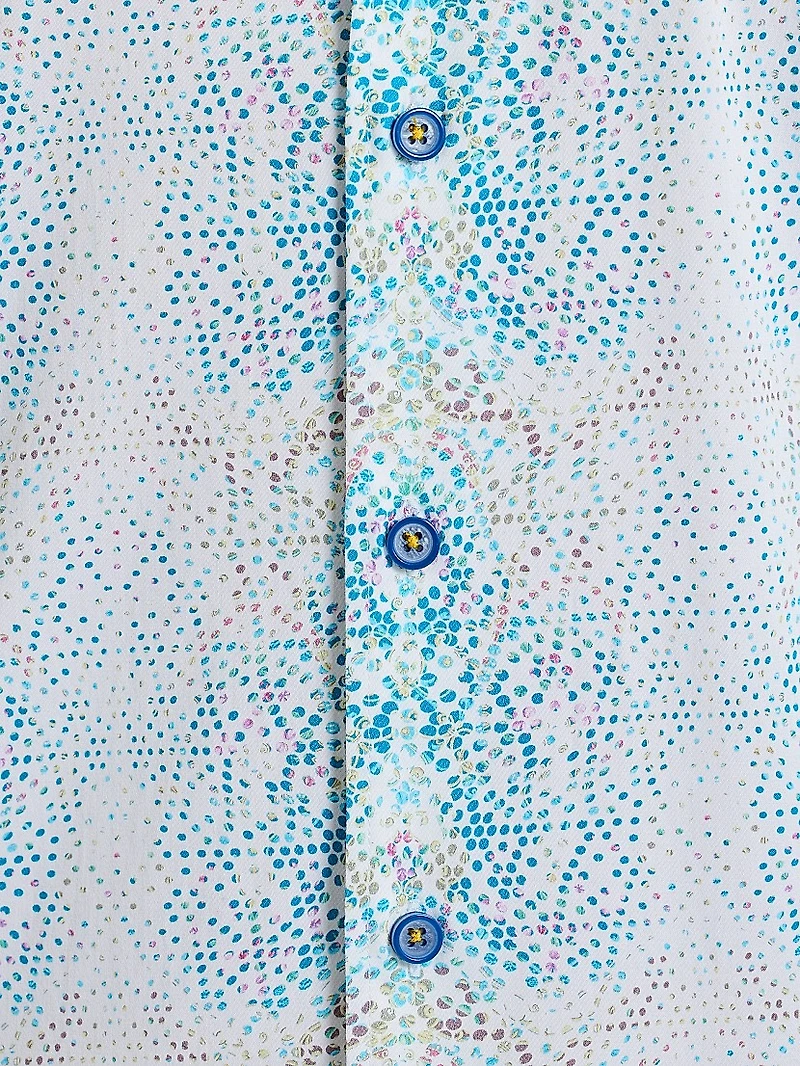 Fuerteventura Abstract Stretch-Cotton Shirt