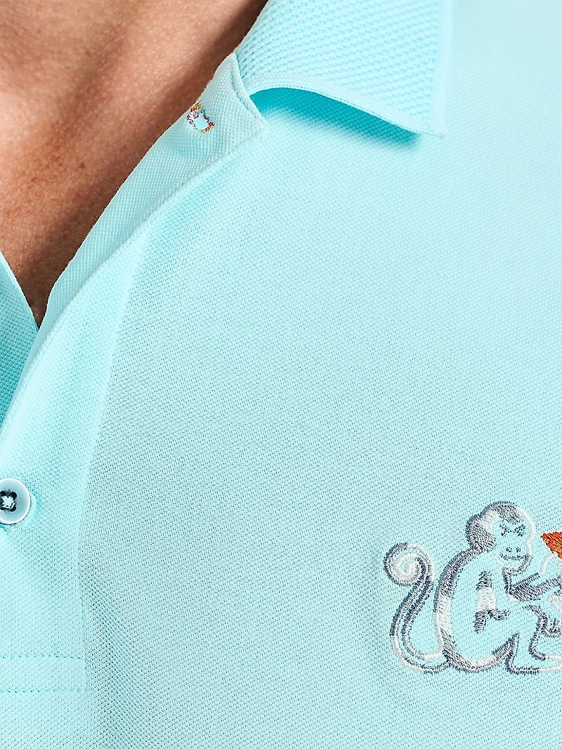Monkey Business Stretch-Cotton Polo Shirt