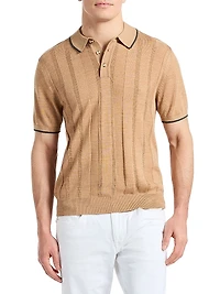 Edvan Wool-Blend Polo Sweater