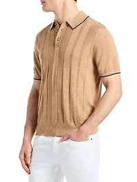 Edvan Wool-Blend Polo Sweater