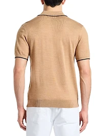 Edvan Wool-Blend Polo Sweater