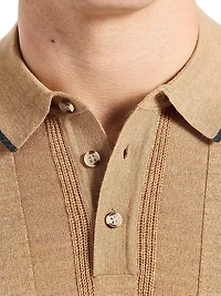 Edvan Wool-Blend Polo Sweater