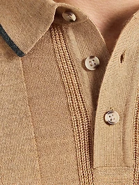 Edvan Wool-Blend Polo Sweater