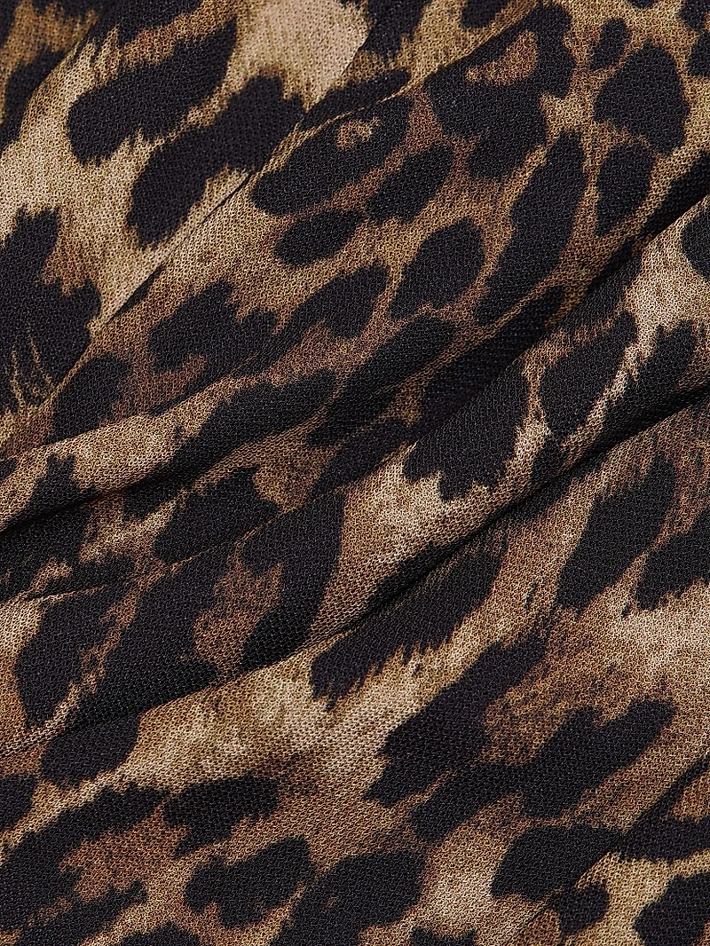 Kiana Leopard Wide-Leg Pants