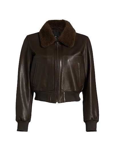 Tom Leather Bomber Jacket