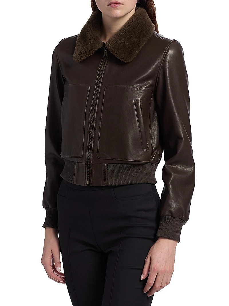 Tom Leather Bomber Jacket