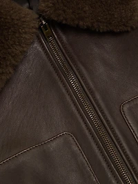 Tom Leather Bomber Jacket